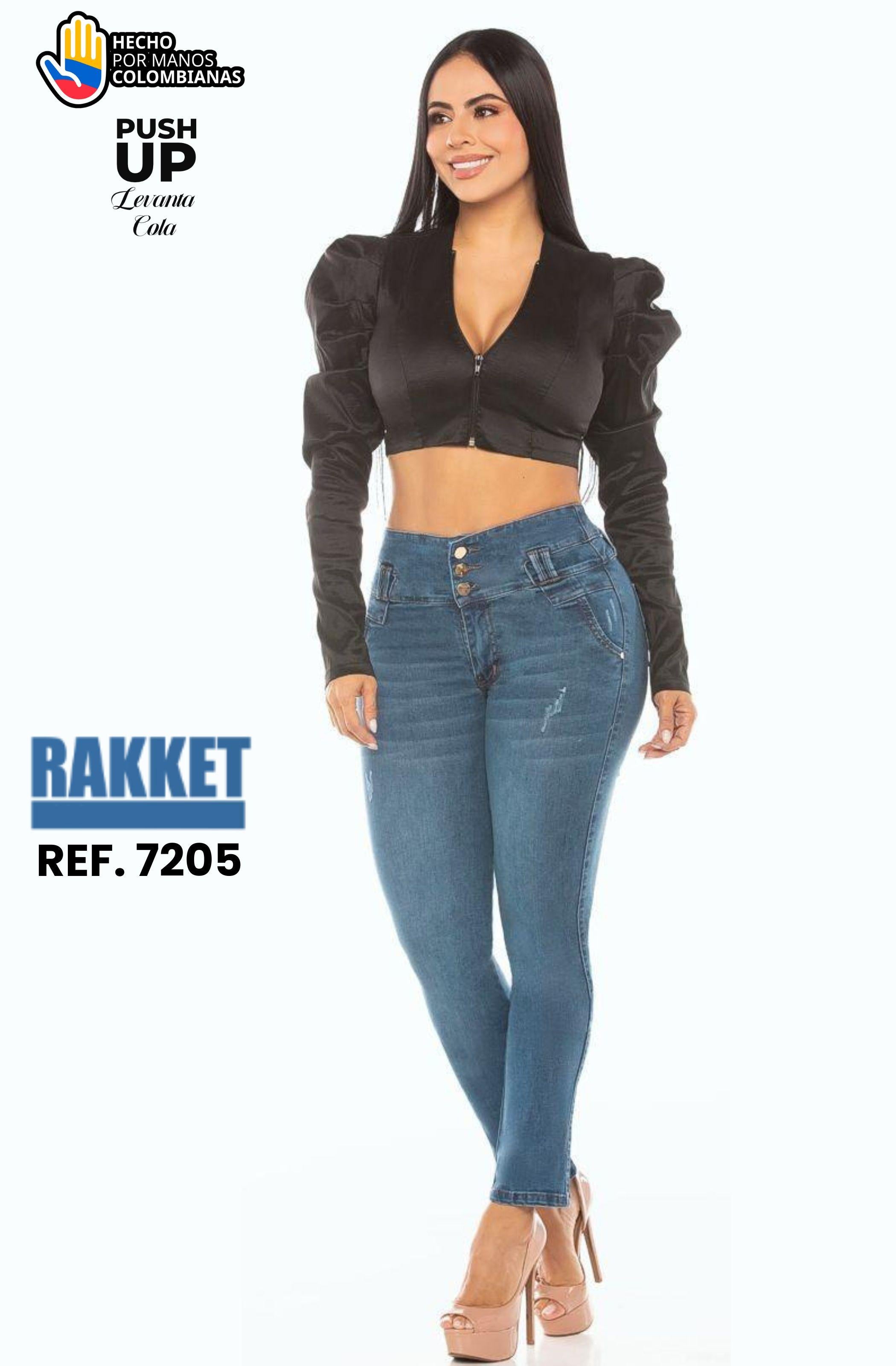 Ref. 006 -7205 Jean Push Up con Bolsillos - Ropa Colombiana