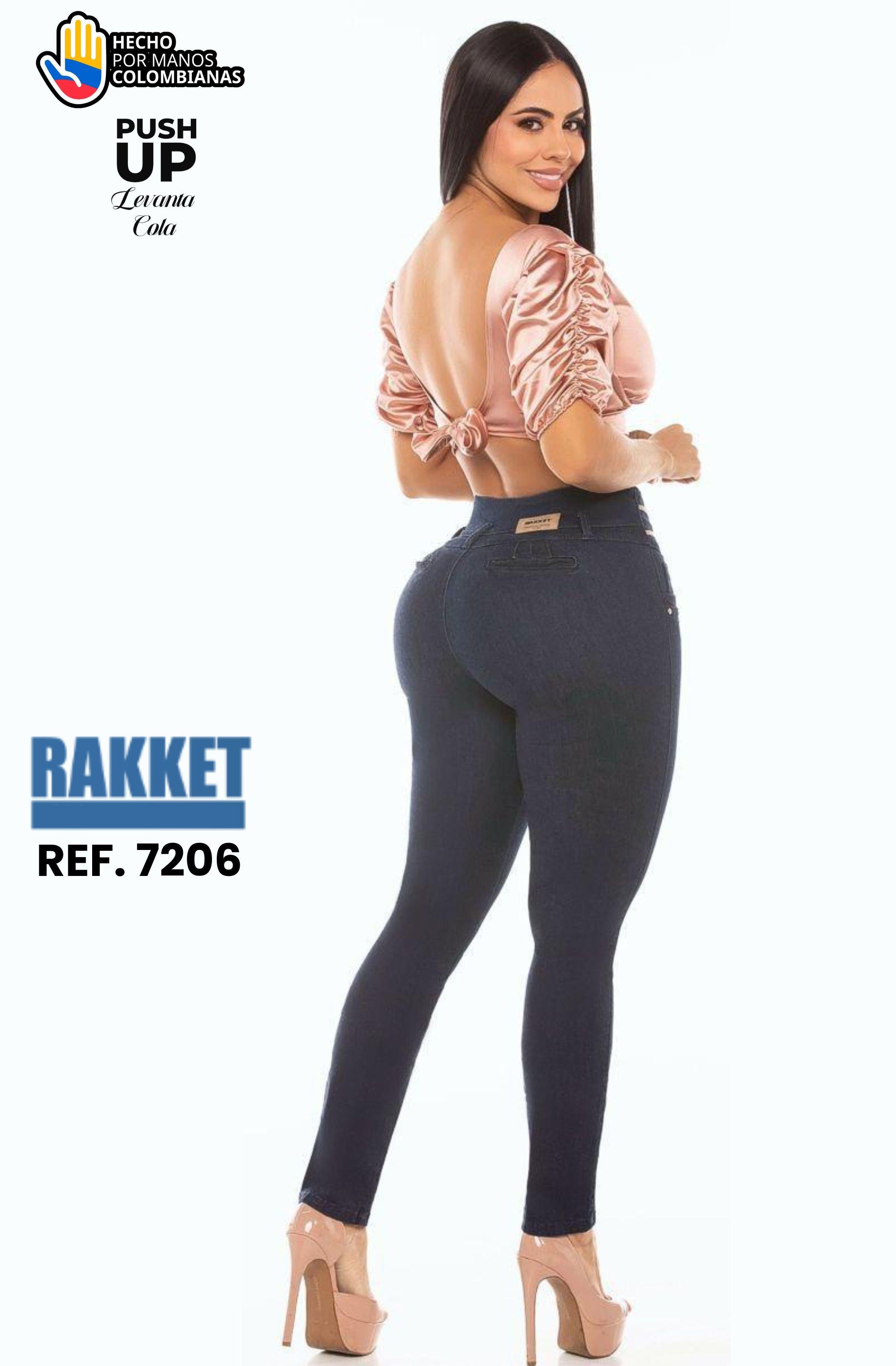 Ref. 006 -7206 Jean Push Up sin Bolsillos - Ropa Colombiana