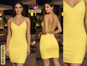 Ref. 003 -D22187A Vestido de Dama - Ropa Colombiana