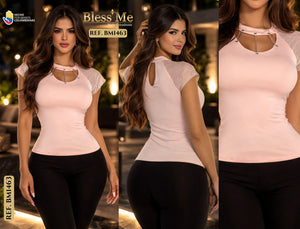Ref. 058 -BM1463 Blusa boutique colombiana - Ropa Colombiana