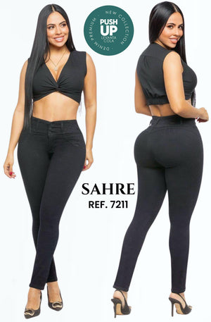 Ref. 006 -7211 Jean sin Bolsillos Push Up Colombiano - Ropa Colombiana