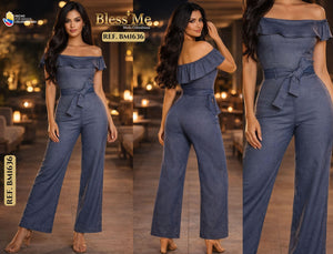 Ref. 058 -BM1636 Enterizo Largo Colombiano - Ropa Colombiana