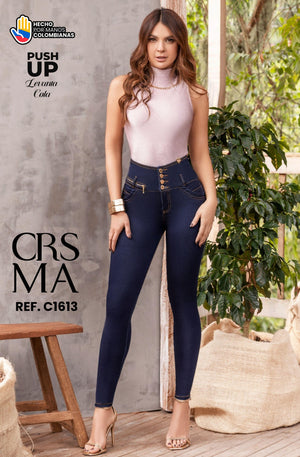 Ref. 070 -C1613 Jean con Bolsillos Push Up Colombiano - Ropa Colombiana