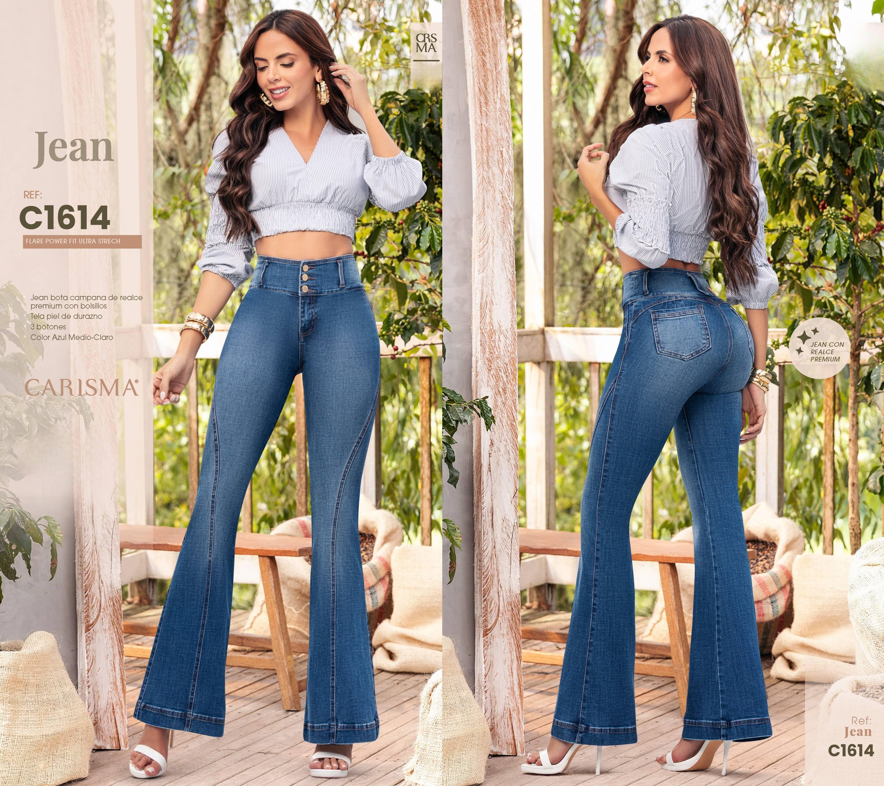 Ref. 070 -C1614 Jean con Bolsillos Push Up Colombiano - Ropa Colombiana
