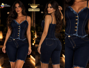 Ref. 041 -CB4018 Conjunto colombiano levantacola - Ropa Colombiana