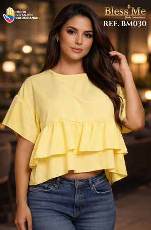 Ref. 081 -BM030 Blusa colombiana - Ropa Colombiana