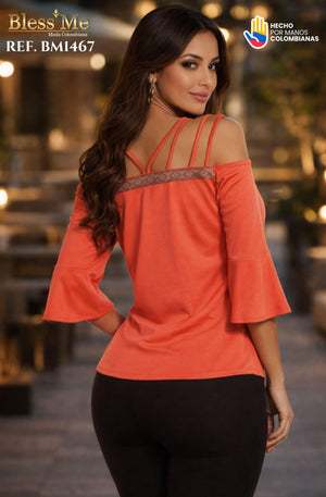 Ref. 058 -BM1467 Blusa Boutique Colombiana - Ropa Colombiana