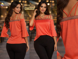 Ref. 058 -BM1467 Blusa Boutique Colombiana - Ropa Colombiana