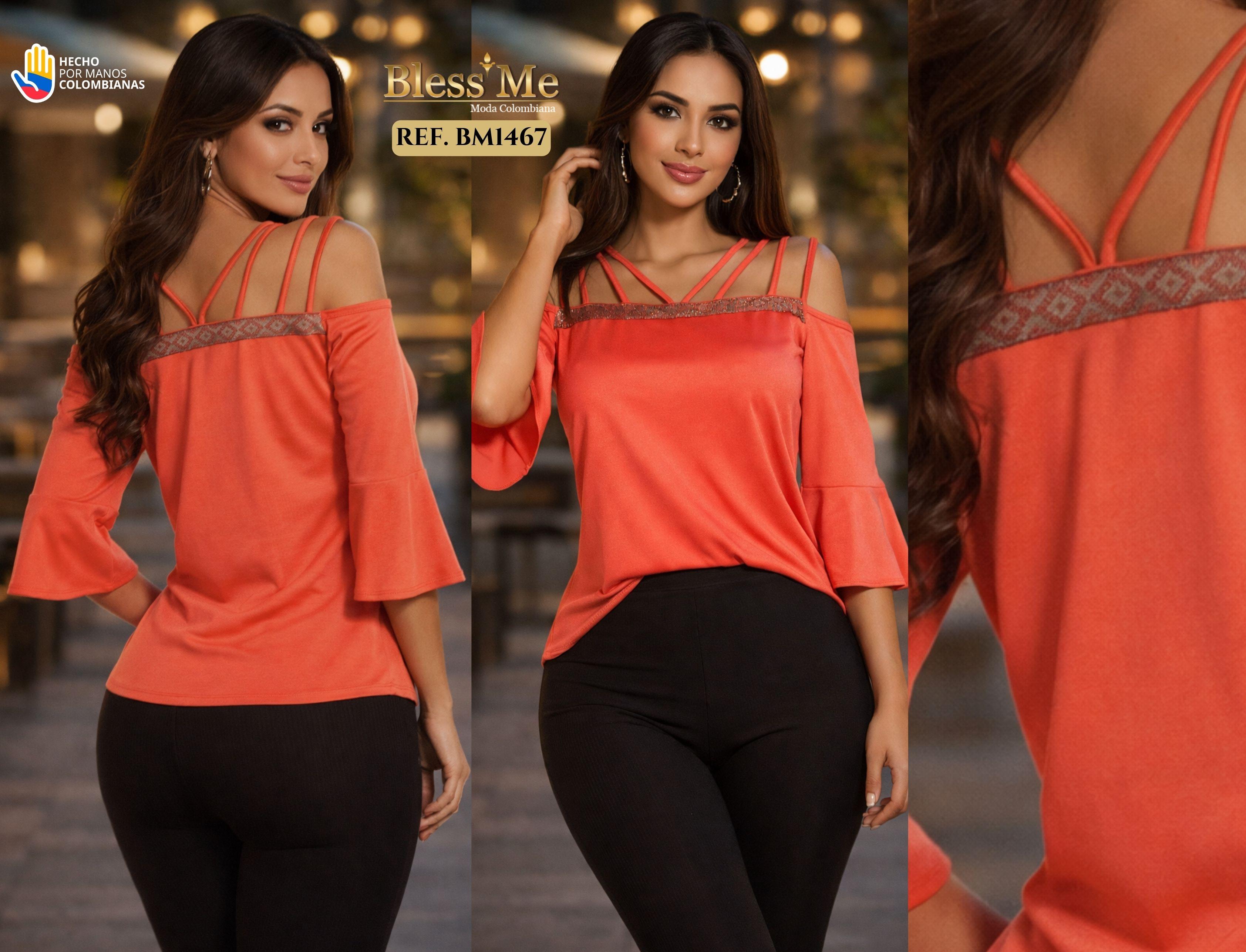 Ref. 058 -BM1467 Blusa Boutique Colombiana - Ropa Colombiana