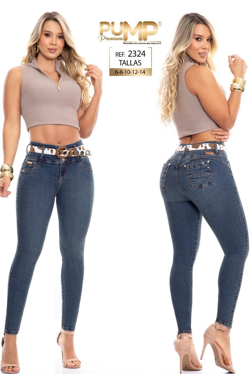 Ref. 063 -P2324 Jean con Bolsillos Push Up Colombiano - Ropa Colombiana