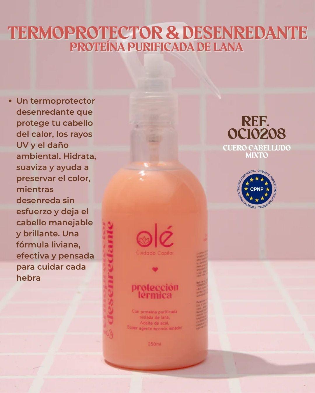 Ref. 088 -OC10208 Termoprotector & desenredante proteína purificada de lana - Ropa Colombiana