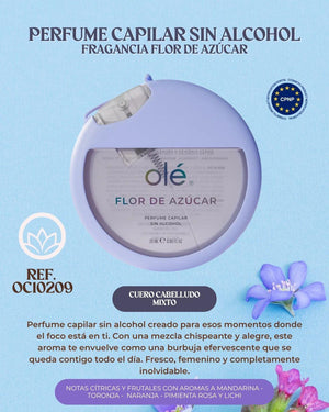Ref. 088 -OC10209 Perfume capilar sin alcohol Fragancia Flor de Azúcar - Ropa Colombiana