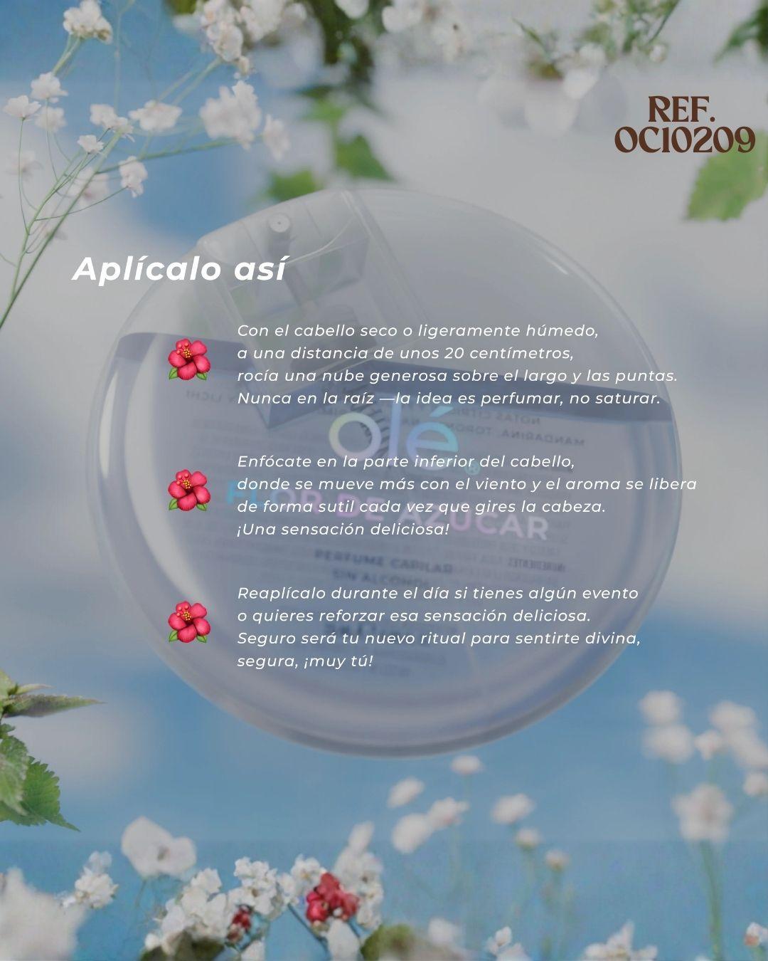 Ref. 088 -OC10209 Perfume capilar sin alcohol Fragancia Flor de Azúcar - Ropa Colombiana