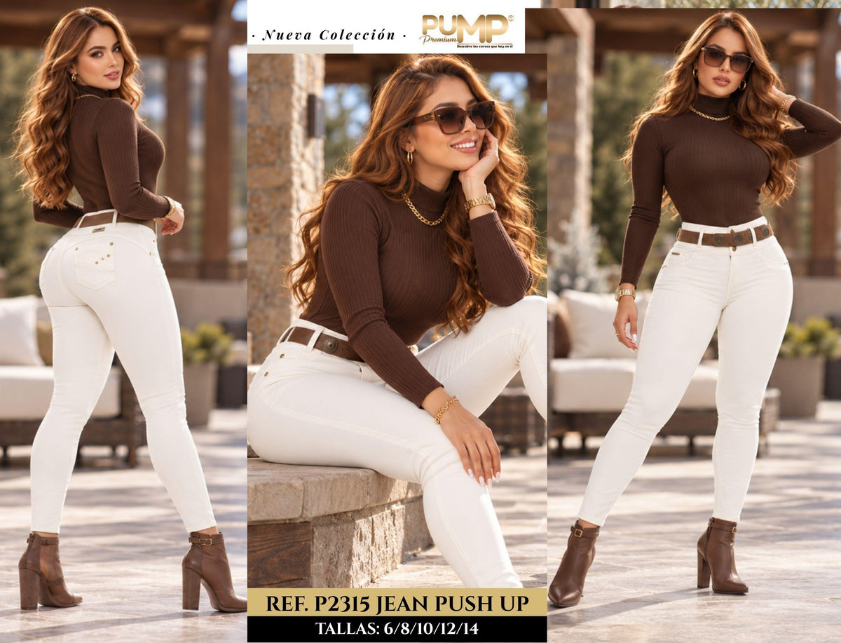 063 -P2315 Jean Push Up con Bolsillos - Ropa Colombiana