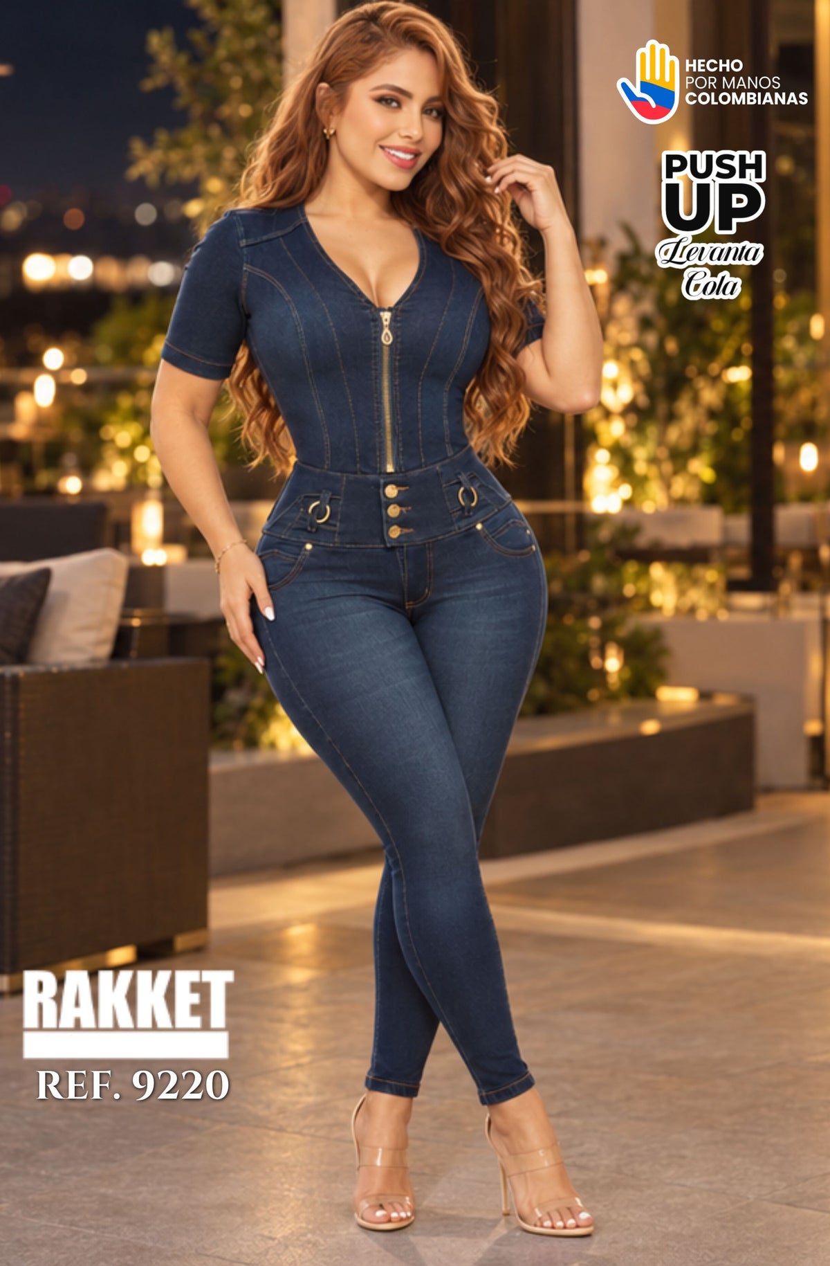 Ref. 006 -9220 Colombian Push Up Jumpsuit