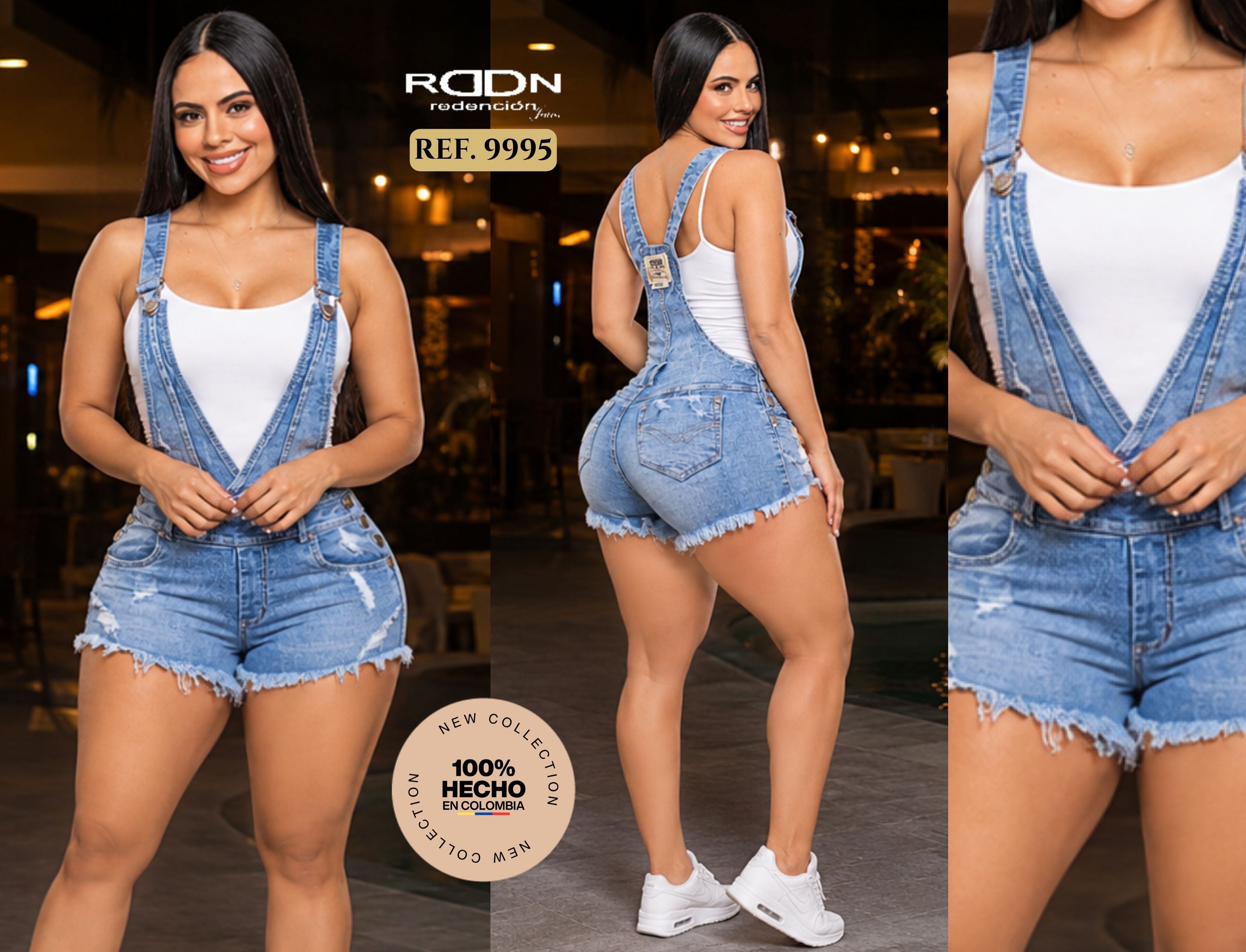 Ref. 074 -9995 enterizo peto short - Ropa Colombiana