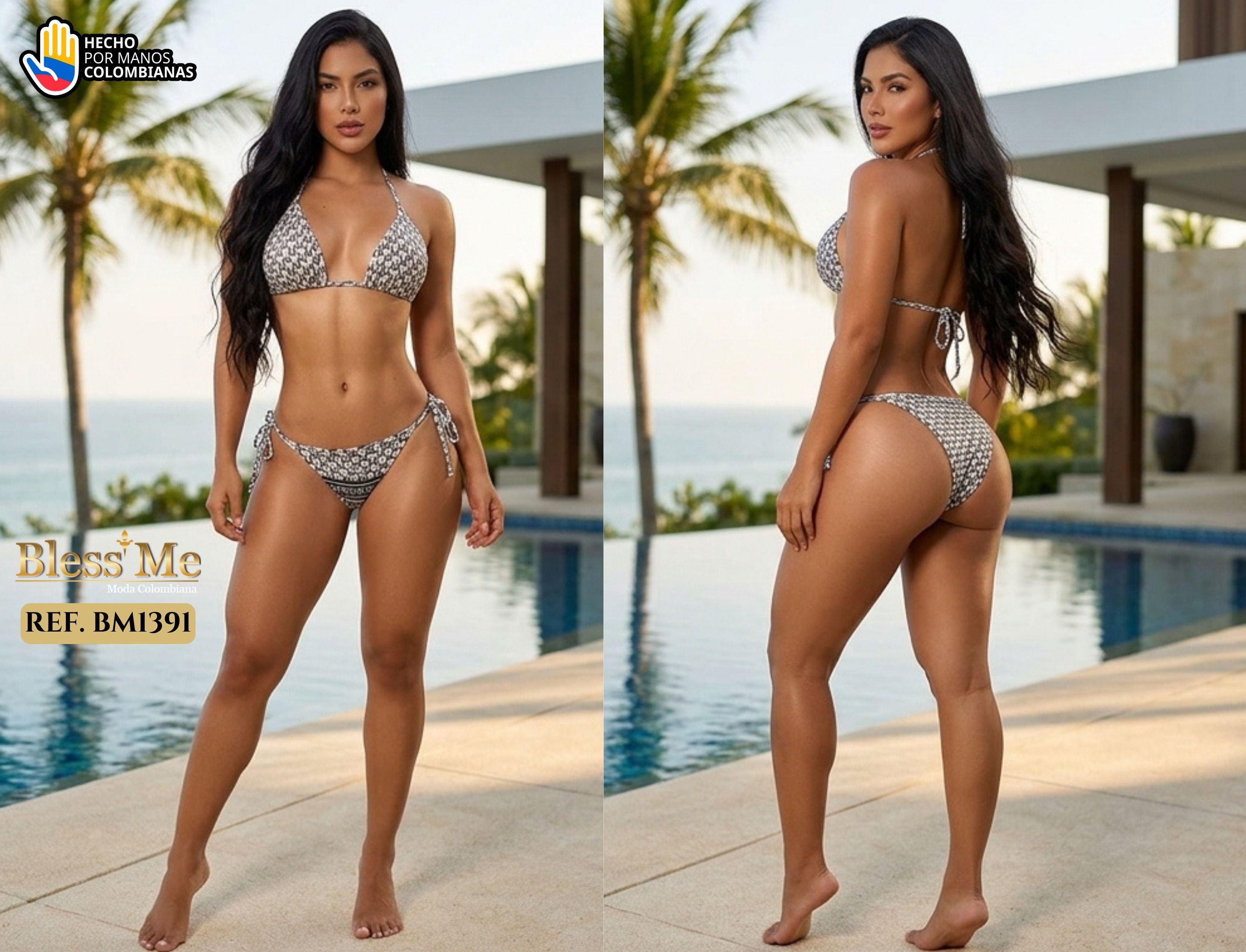 Ref. 058 -BM1391 Vestidos De Playa Colombianos - Ropa Colombiana
