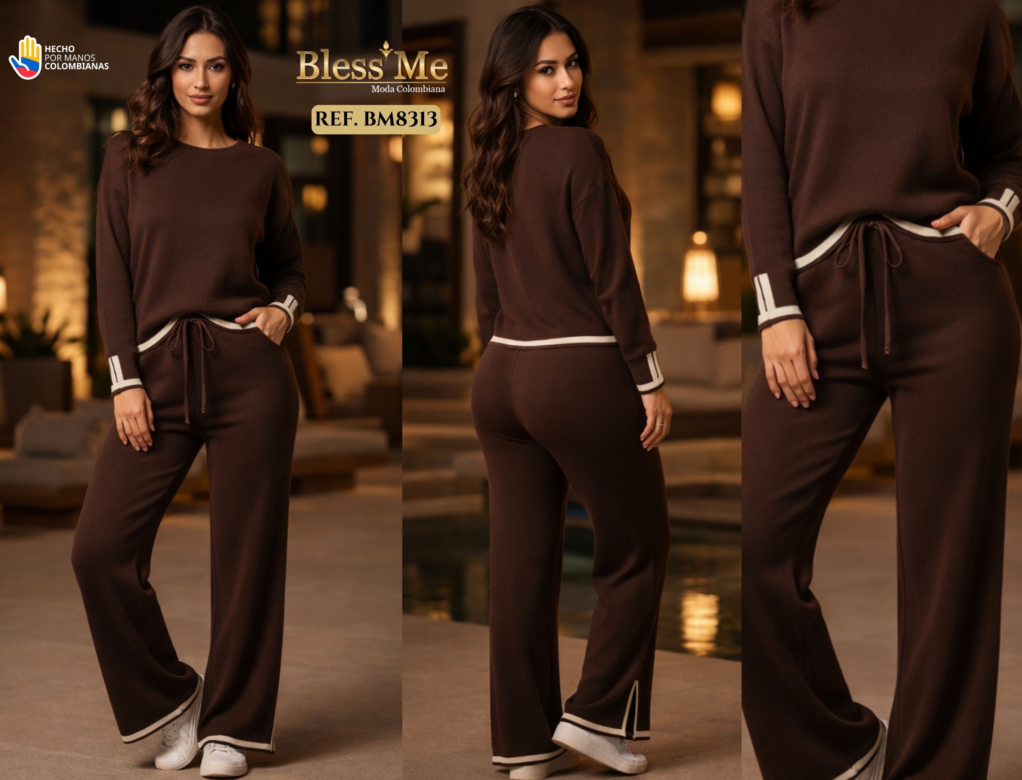 Ref. 085 -BM8313 Conjunto Largo - Ropa Colombiana