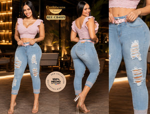 Ref. 041 -CB4019 Pantalon capri push up - Ropa Colombiana