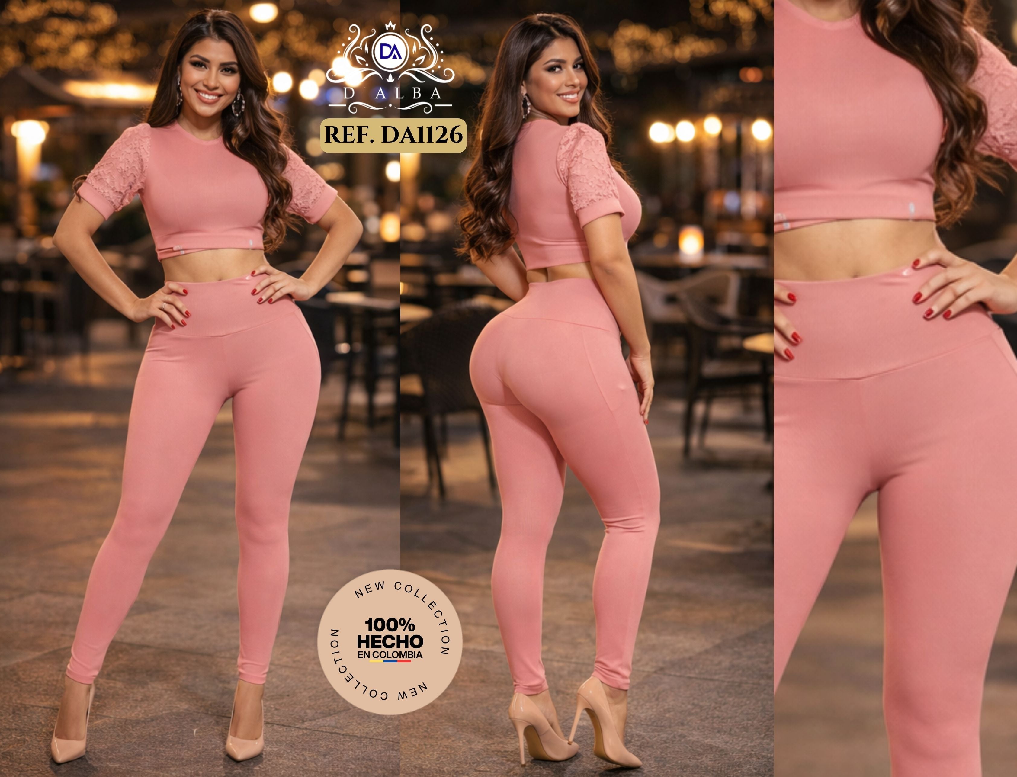 Ref. 058 -DA1126 Conjunto colombiano de pantalon - Ropa Colombiana
