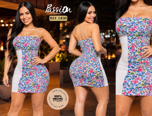 Ref. 008 -L830 VESTIDO COLOMBIANO ES PASION - Ropa Colombiana
